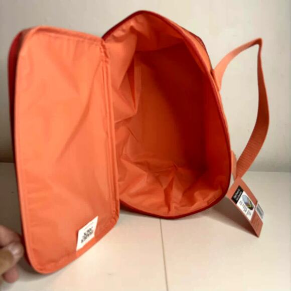 Set of 5 Trader Joe’s Mini Insulated Cooler Tote Bags Summer — Peach Orange NWT! - Picture 11 of 15